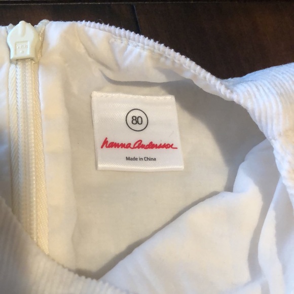 Hanna Andersson Cream and Red Corduroy Dress - Picture 3 of 7